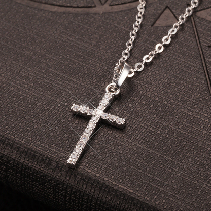 CrossChain™ - Luxury Pendant Iced Chain - Verrarie - Iced Silver