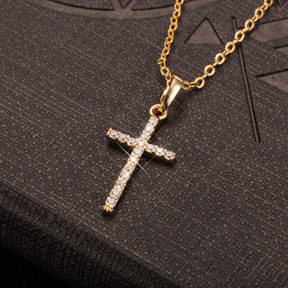 CrossChain™ - Luxury Pendant Iced Chain - Verrarie - Iced Gold