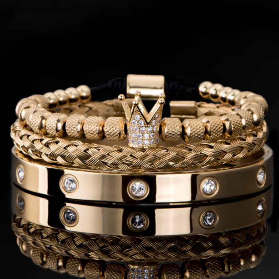 DeluxeSet™ - Royal Crown Bling Edition - Verrarie - Luxe Gold