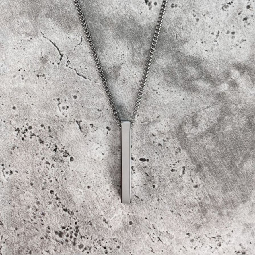 ClassicChain™ - Luxury Cuban Pendant Necklace - Verrarie - Sterling Silver