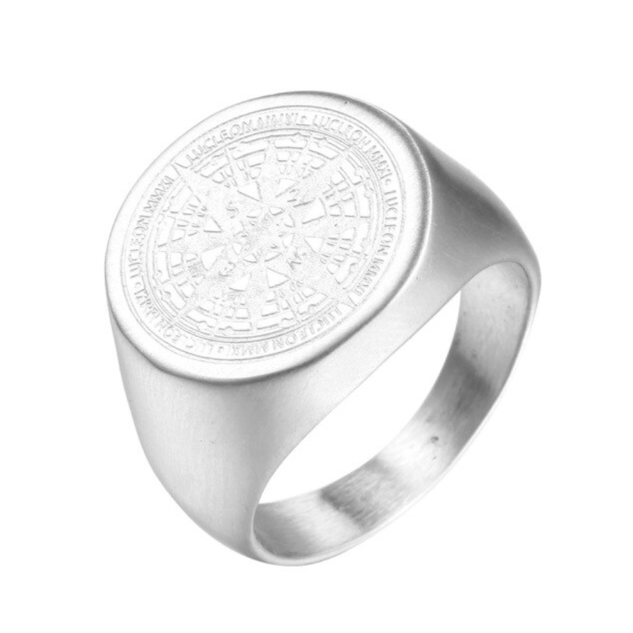 LuxeRing™ - Luxury Compass Ring - Verrarie - Sterling Silver / 7