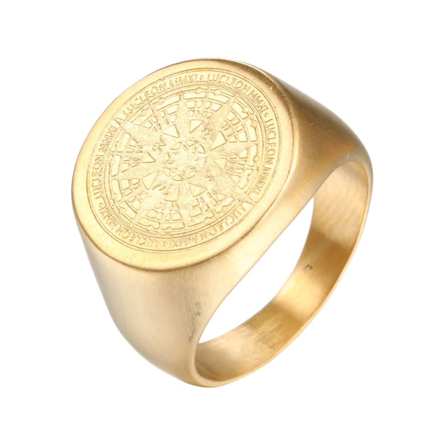 LuxeRing™ - Luxury Compass Ring - Verrarie - Luxe Gold / 7