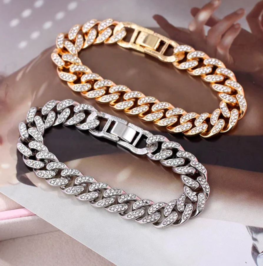 BlingBracelet™ - Iced Cuban Link Bracelet - Verrarie -